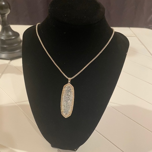 Kendra Scott Jewelry - Kendra Scott Women's Long Pendant Necklace, Gold Opalite Illus